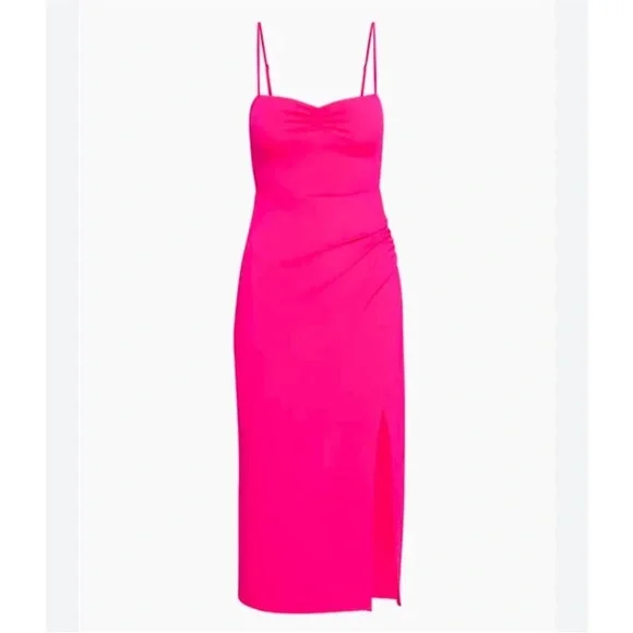 wilfred pink dress NWT Wilfred Aritzia Fable Candy Drop Pink Dress Size 4